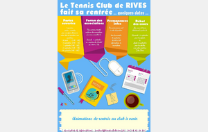 Le Tennis Club fait sa rentrée !