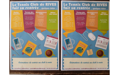 Le Tennis Club de Rives fait sa rentrée 2025