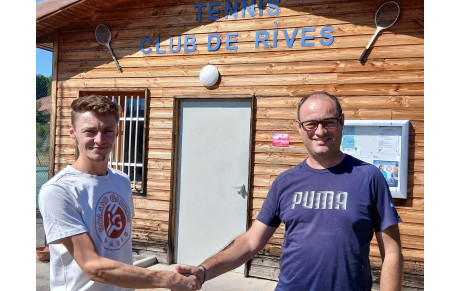 Un nouveau prof de tennis au TC Rives